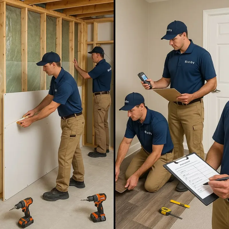 Repairs and Reconstruction process in Noyack, NY